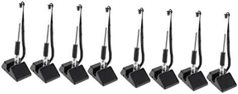 HAPINARY 8pcs Yoropen Pen Gel Ink Pens Black Security Stand Desk Counter Reception Desk