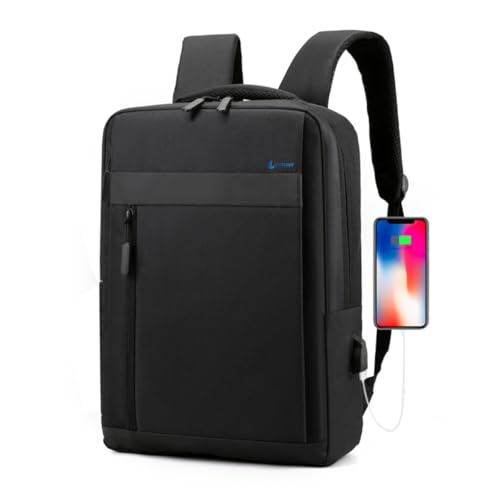 Mochila Masculina para Notebook Reforçada Escolar Trabalho Viagem Executiva com Saídas USB Unissex (Formal)