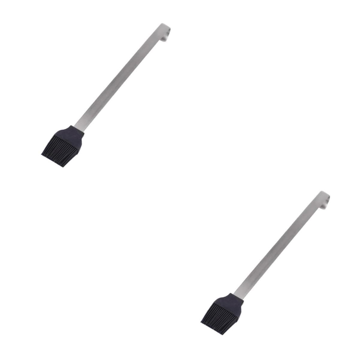 ibasenice 2pcs Meat Mop for Basting Food Brushes for Basting Kitchen Baking Handle Barbecue Utensil