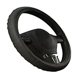 Capa Universal para Volante Costurada em Silicone - Ajuste Seguro para Carro com Design Manual Anti-Deslizante | Instalação sem Ferramentas e Facilidade de Limpeza(SEM MARCA)