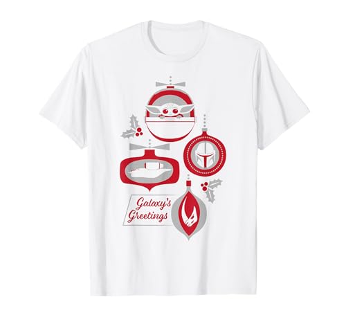 T-shirt Star Wars Christmas The Child Ornaments pour homme et femme collection hiver