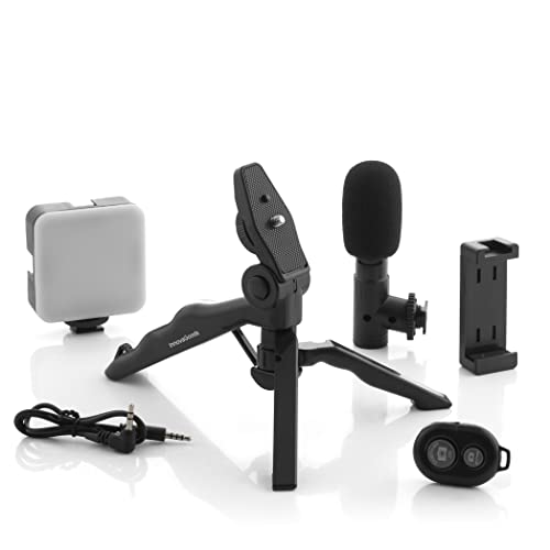 📲【COMPATIBILE CON TUTTI I TUOI DISPOSITIVI】Il Kit Vlogging con Luce, Microfono e Telecomando di InnovaGoods è compatibile con smartphone, telefoni cellulari, fotocamere e videocamere. Non importa quale dispositivo utilizzi per registrare i tuoi video, questo set di accessori si adatterà perfettamente alle tue esigenze. Ora potrai creare contenuti di qualità con qualsiasi dispositivo tu abbia a disposizione. Non perdere questa opportunità per aumentare il tuo potenziale!
