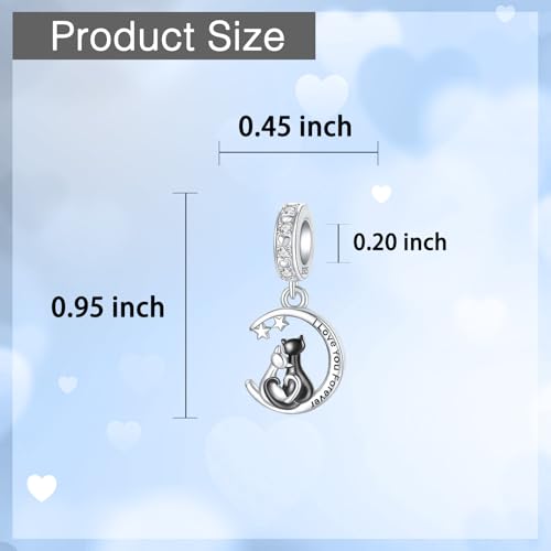 925 Sterling Silver Charm Fits Women's Charms Bracelet & Necklace Valentine's Day Mother's Day Jewelry Gifts for Women2