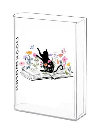 Book Shaped Bookmark Holder Reading Accessories Gift for Book Lovers Women Librarians (cat)