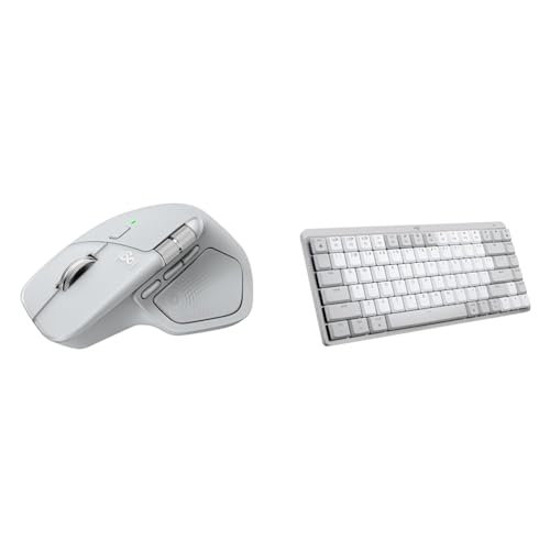 Image of Logitech MX Master 4 for Mac, Ergo BT Mouse, Advanced Performance Haptic Feedback, USB-C Charging, Windows MX Mechanical Mini (Free Adobe),Tactile Quiet Keys, Backlit, BT, USB-C, iPad