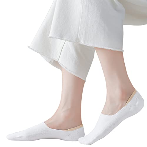 JORMATT 12 Pairs 6 Pairs No Show Socks Women Non Slip Low Cut Flat Boat Liner Socks2