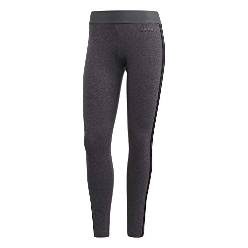 adidas W E 3s Tight Mallas, Mujer, Dark Grey Heather/Black, 2XL