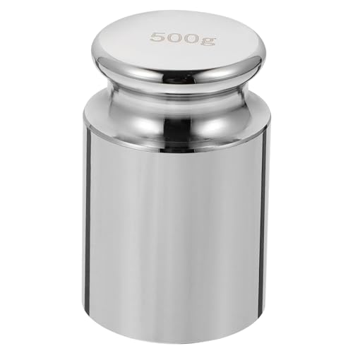 MUCKLILY 500g Calibration Weights Precision Chrome Plated Steel Weights for Accuracy Calibration