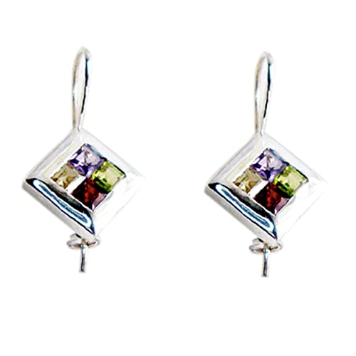 Boucle d'oreille carrée argent sterling 925 pour sublimer votre éclat