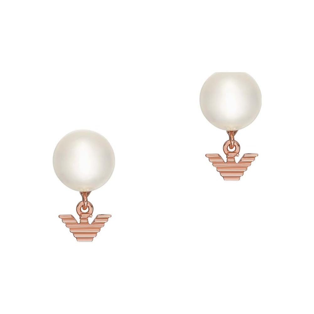 Emporio Armani Damen Ohrringe aus Edelstahl oder Halbedelsteinen mit Push-Back-Verschluss