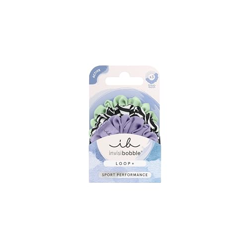 invisibobble LOOP+ Grip Pro (3 Stück) – Sport-Haargummi mit Spiral-Technologie – Starker Halt ohne Ziepen – Spiralförmige Haargummis für Damen, Mädchen & intensives Training – Stylischer Haarschmuck