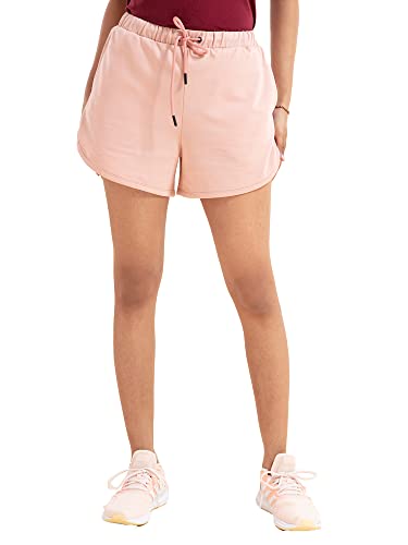 Image of NYKD Solid Cotton Shorts for Women with Pocket | Casual, Sports, Night Wear - NYK039