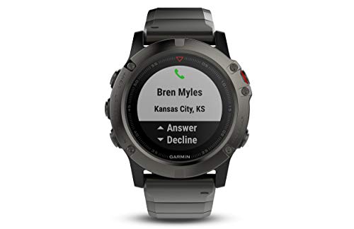 Garmin 010-01733-00 Fenix 5X Sapphire - Slate Gray With Black Band #TOP5