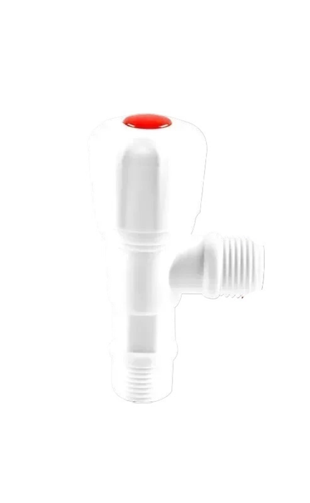 Yilwpv White-Single 2 Pcs Angle Valve Faucet Water Stop Toilet Filling Control Tap Switch For Bathroom Kitchen Accessories For Bathroom(White-Single)