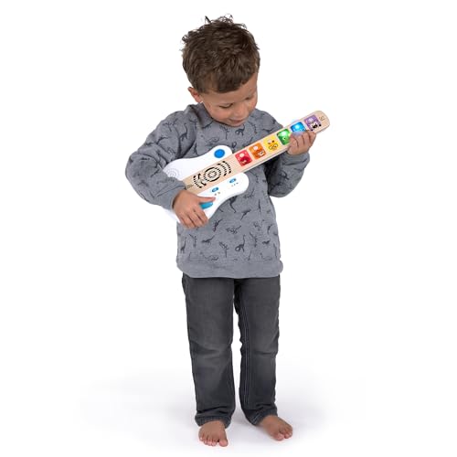 Image of Baby Einstein Strum Along Songs Magic Touch Wooden Toy Guitar with Whammy Bar, Montessori Musical Learning Toy with Lights, 12mo+, Standard (Pack of 6)