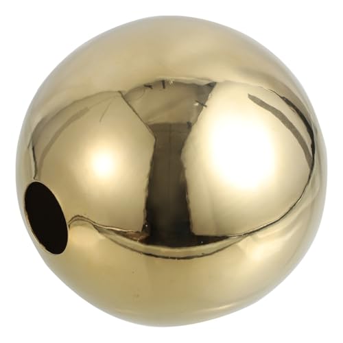 Vase céramique dorée électrolytique pot de fleurs forme boule - 2