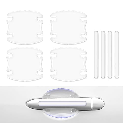 WSDUILA 8 Pièces Protecteur Poignée Porte De Voiture Pour Hyundai Kona SX2 Hybird PHEV 2024 2025, Anti-Rayures Protege Autocollants Pour Divers
