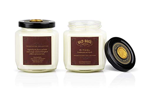 Frankincense And Myrrh Scented Soy Candle Vegan Spell Meditation Altar - Ritual 9Oz #TOP3