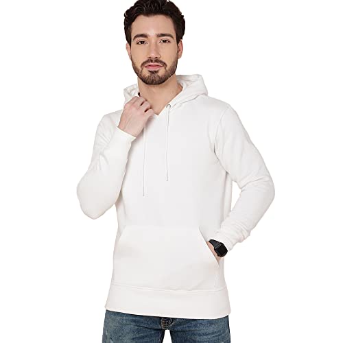 Image of Free Authority Men's Full Sleeve Solid Hooded Sweatshirt
