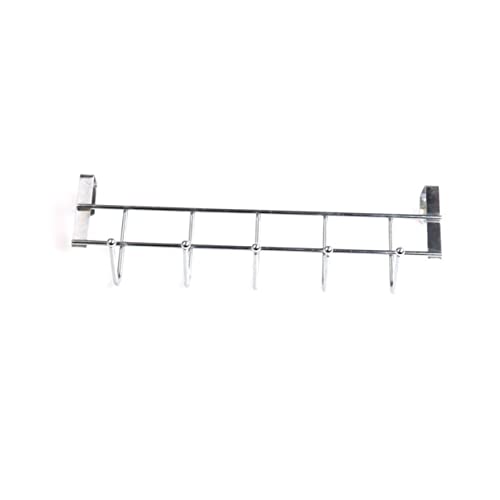 Ciieeo Stainless Steel Door Back Hook 25.5x8.5x2.5cm Over The Door Hanger Wall Hanging Hooks Rustproof Towel Rack