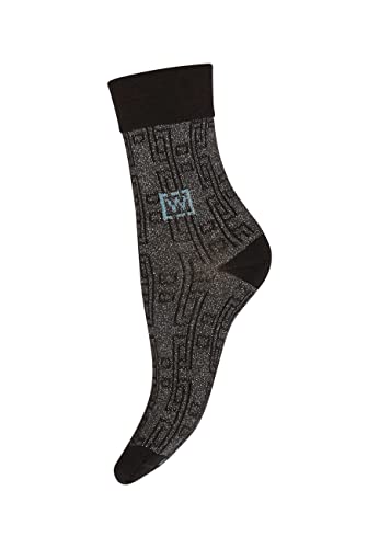 Wolford Merino Metallic Socks Black/Silver For Women #TOP3