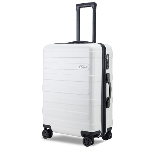 24 inch Luggage with Spinner Wheels,Suitcases PC+ABS Hard Shell - 24in TSA Lock Lightweight Carry on