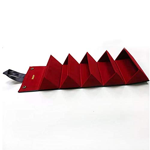 Yongqin Porta-óculos de sol, 5 bolsos, estojo organizador de viagem portátil e dobrável para mulhere