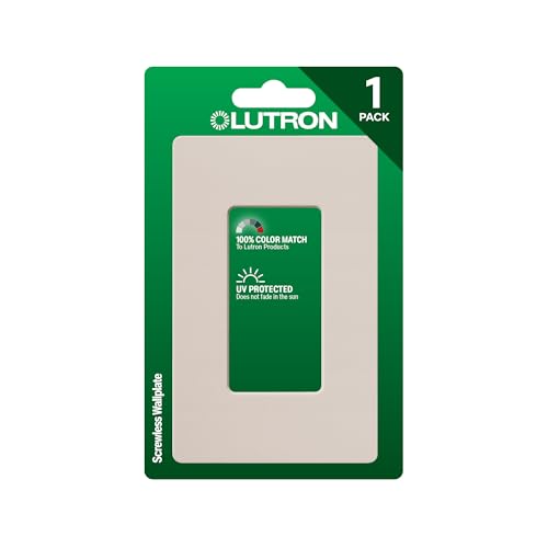 Lutron Claro 1 Gang Decorator/Rocker Wallplate, Satin, Taupe (1-Pack) | SC-1-TP