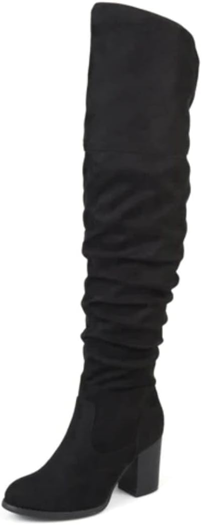 Journee Womens Extra Wide Calf Kaison Boots Black, Botswana Ubuy