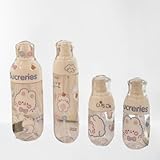 TENGZHOU Press-type silicona travel dispenser bottle case, reusable leak-proof portable travel sample, cosmetic hydrating spray bottle, vacuum lotion bottle, alcohol spray bottle