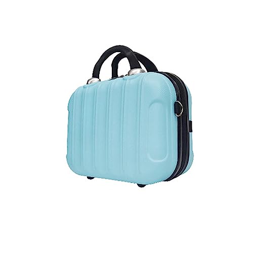 ミニトランク tk14 コンパクト キャリーオンケース ショルダーバッグ 機内持ち込み 小物収納 軽量 トランクケース Transporter (ライトブルー)