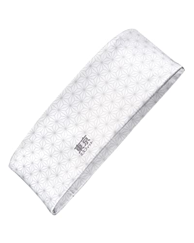 Image of Tokyo Misfit Japanese Headband for Men & Women, Sweat Band (Asanoha-White)