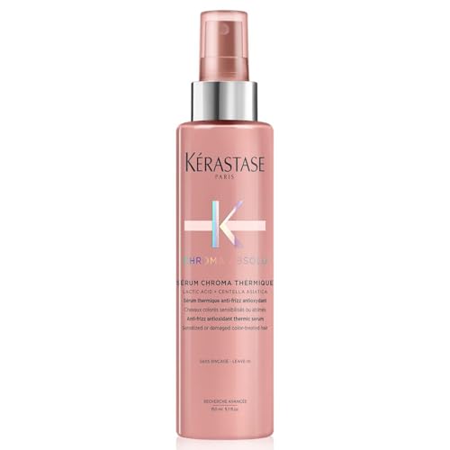 Kérastase, Chroma Absolu, Sérum Thermo-Protecteur, Hydratant & Anti-Frisottis, Sans Rinçage, Pour Cheveux Colorés Sensibilisés ou Abîmés, Sérum Chroma Thermique,...
