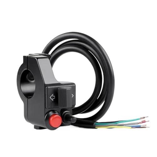 Interruptor de manillar de motocicleta con boton de bocina y control de faro
