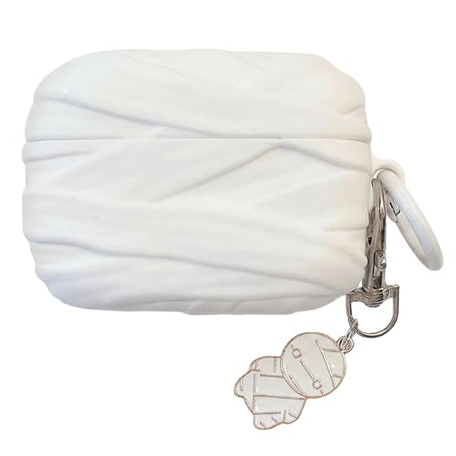 AirPods Pro�p���킢���}�~�[�P�[�X - �ϏՌ��ی�J�o�[ TPU�f�� �[�d�|�[�g�A�N�Z�X �o�b�O�`���[�� (�z���C�g AirPods Pro 1/2�p)