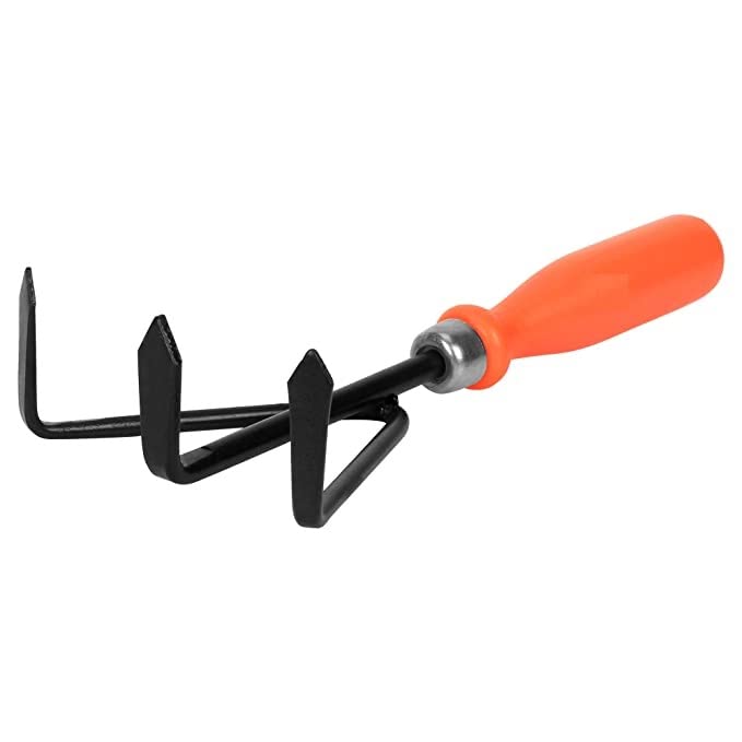 ACHRO Gardening Tool Set of 6 for Home Gardening |Weeder, Rake, Big Trovel, Small Trovel, Fork and Pruner | Comfortable Grip Handle | Rust Free Metal | Digging Tool Set