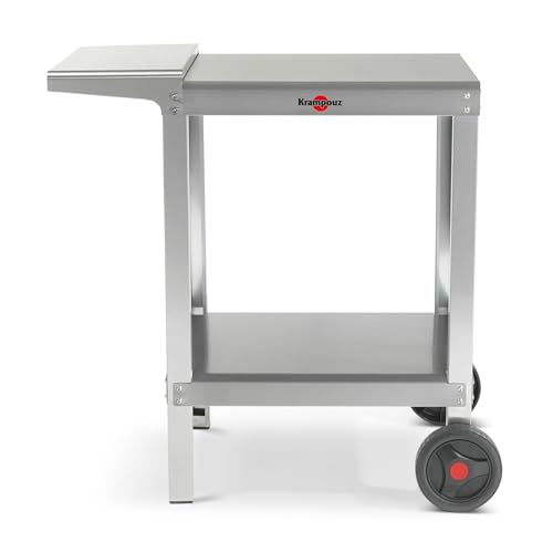 Desserte pour plancha Krampouz chariot barbecue inox compact