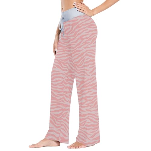 Womens Pajama Pants Soft Sleepwear Drawstring Wide Leg Lounge Long Bottoms XS-XL2