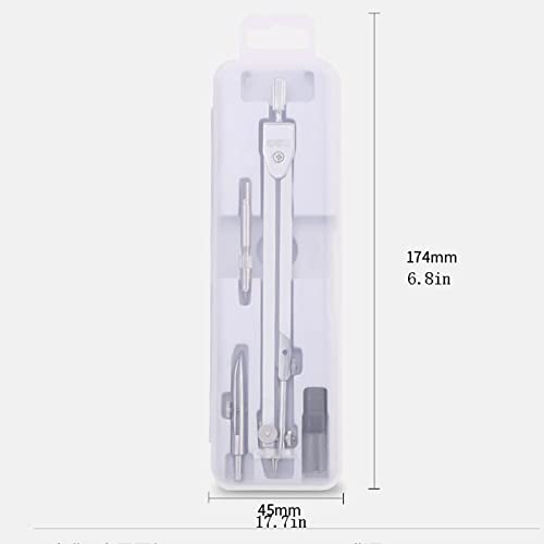 Kompass Geometrie Kit - Professionelles Metall Zeichenwerkzeug Set mit Zirkel und Bleistift für Schüler - Ideal für Kreiszeichnung und Geometrische Projekte
