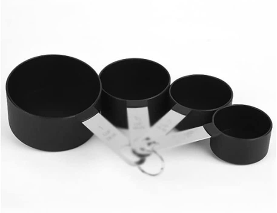 ACiyD 8 unids/Set de Cuchara medidora de Acero Inoxidable, Taza medidora con Mango de Silicona, Juego de Cuchara medidora, Herramienta para Hornear Cuchara