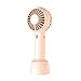 Mini Ventilateur Portable USB Rechargeable de Poche Hand Fan 3 Vitesses pour Bureau Table Voyage Camping (Rose)