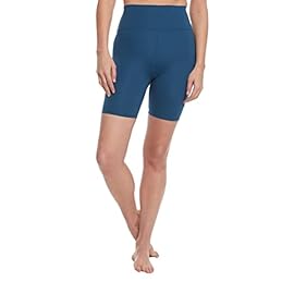 Sage Activewear Women’s High Rise Seamless Tummy Control Moisture Wicking Yoga Athletic Biker Short