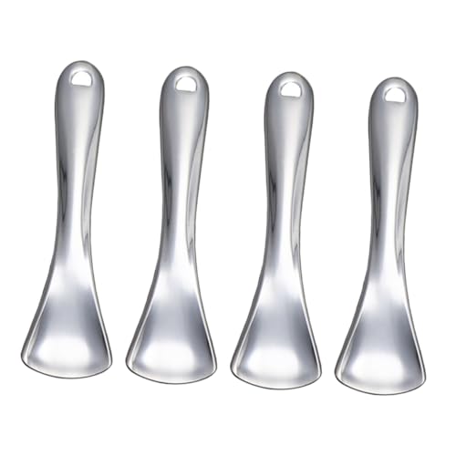 NOLITOY Facial Mask Scoops Set of 4 Reusable Makeup Spoons Comfortable Handle Ideal for Moisturizers Creams Portable Beauty Tool