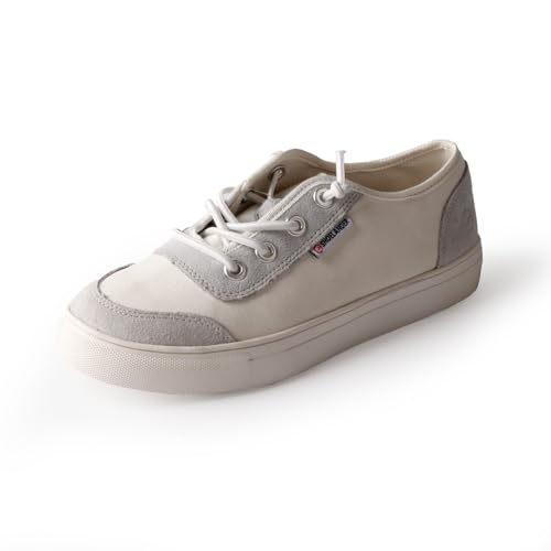 SHOELANDER Women's Lace up Flats Comfortable Casual Walking Shoes