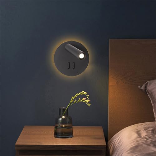 Aplique de pared LED regulable con rotación para cabecera de dormitorio 5