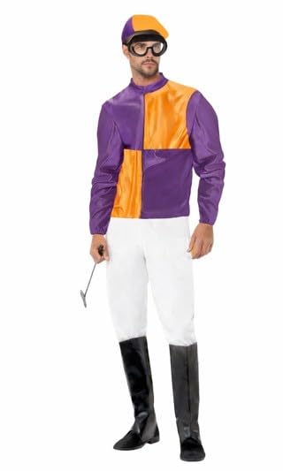 Catwalk Mens Adult Jockey Horse Racing Derby Day Fancy Dress Costume (STD (42-46))