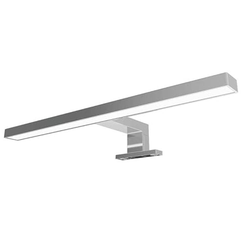 Aplique de Pared Lámpara de Espejo Mueble de Baño LED 50cm IP44 Aluminio y Policarbonato con Luz de Blanco Neutro 10W