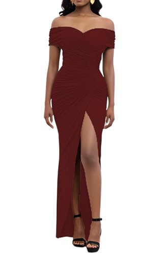 Image of LightlyKiss Women's Bodycon Wedding Guest Dress Formal Cocktail Party Evening Gown