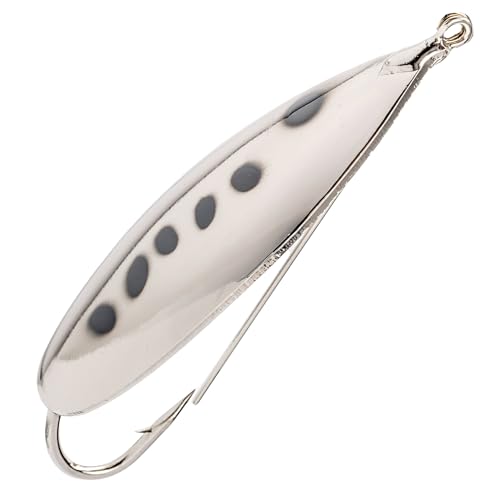 Strike King (SWLS-532) Saltwater Weedless Spoon Fishing Lure, Metal Casting Spoon, Weed Guard, 3-Inches, Size 5/0 Hook, Silver Bunker