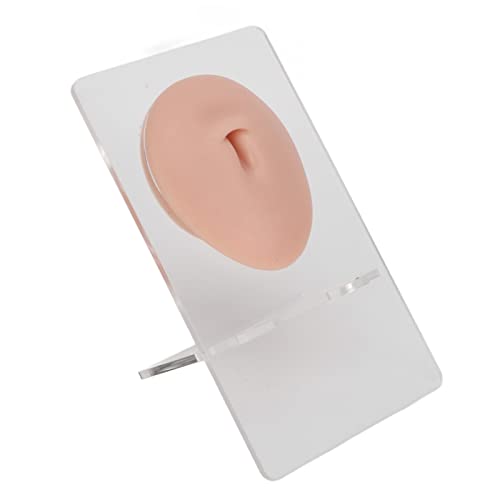 Modelo de Ombligo Mjuk, Modelo Mjuk de Silicona Relistisk para Piercing de Ombligo para Medicina (Color de piel medio)